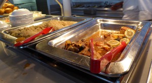 Reis, Lachs, Gemüse
