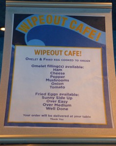 Karte der Omelet & Fried Egg Station