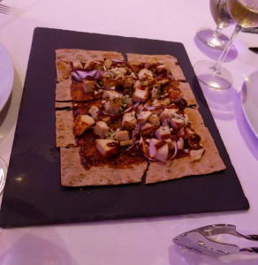 Devinly Decadence - Buffalo Chicken Wing Flatbread Pizza