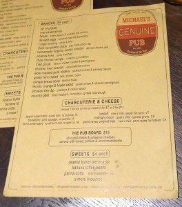 Michael´s Genuine Pub - Karte