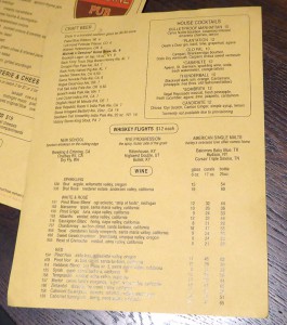 Michael´s Genuine Pub - Karte
