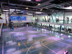Verwandlung in Basketball-Platz