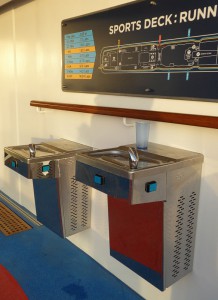 Joggingbahn - Wasserspender