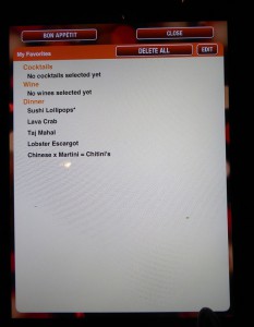 iPad-Karte Favoriten