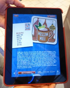iPad Speisekarte des Qsine