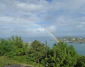 doppelter Regenbogen