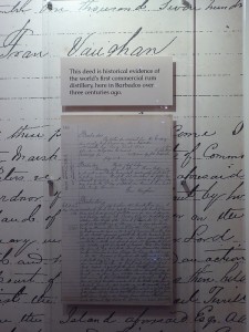 Nachweis der Registrierung der ersten Rumfabrik