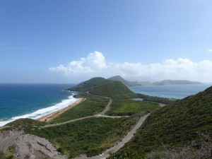 links Atlantik - rechts Karibik