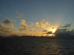 Sonnenaufgang bei St. Kitts