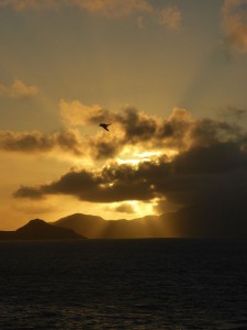 Sonnenaufgang bei St. Kitts