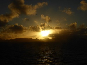 Sonnenaufgang bei St. Kitts
