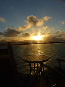 Sonnenaufgang bei St. Kitts