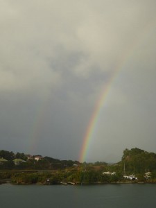 doppelter Regenbogen