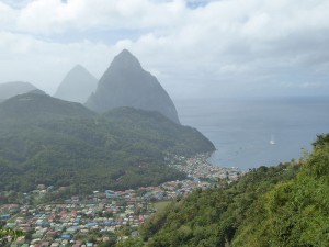 Soufrière und die Pitons