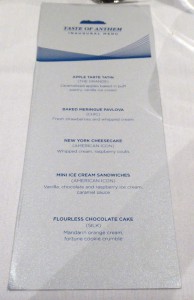 Dessert Karte