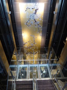 Glasbodentreppe
