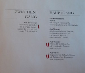 Zwischengang und Hauptgerichte