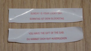 Fortune Cookie Sprüche