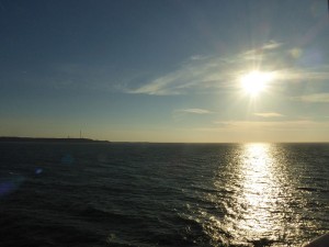 Sonnenaufgang bei Helgoland
