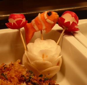 tierische Deko am Buffet