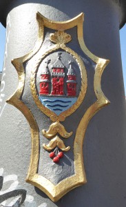 Wappen am Laternenmast