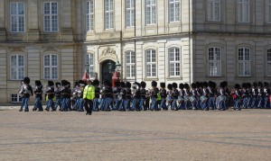 Wachwechsel Amalienborg Schlossplatz