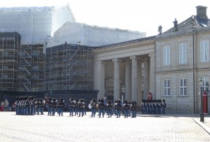 Wachwechsel Amalienborg Schlossplatz