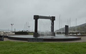 Brunnen am Beginn der Promenade