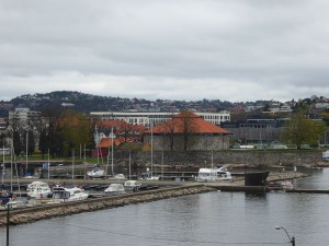 Blick zur Festung Christiansholm