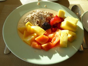 Bircher Müsli mit viel Obst
