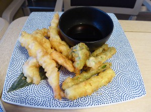 Tempura von Gemüse und Garnele