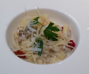 Risotta alla Onda, Pecorino Sardo, Funghi e Carciofi