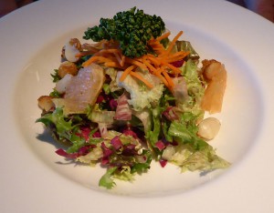 Salat von Zuckerschoten