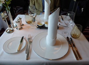 Gedeck mit Serviette