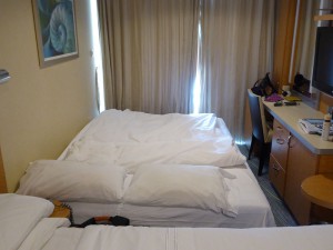 Sofabett ausgeklappt