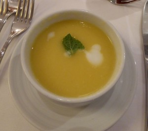 Chilled Mango and Pineapple Soup