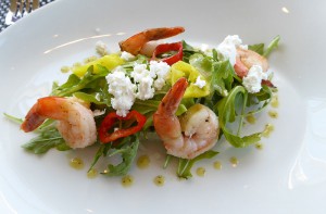 Grilled Prawn & Arugula Salad