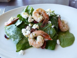 Grilled Shrimp and Spinach Salad