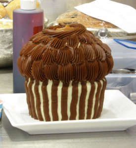 Mega Turtle Cupcake noch ohne Nüsse