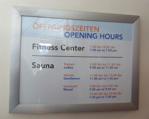 Sauna und Fitnessraum