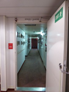 Zugang zur Brücke auf Deck 6