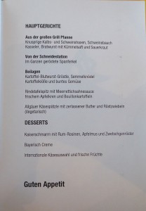 Mittagskarte Tag 10
