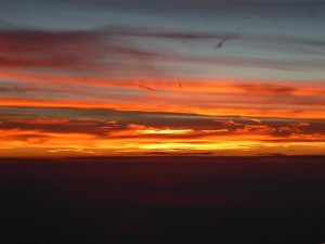 Sonnenuntergang bei München