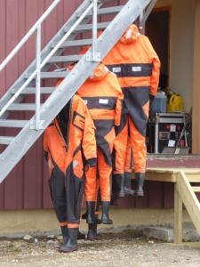 Rettungsanzüge an der Chinesischen Station