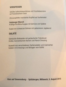 Mittagessen Tag 4