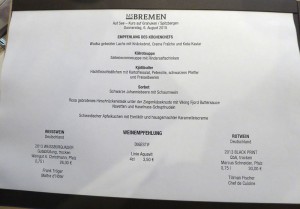 Abendessen Tag 5