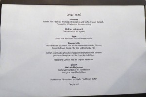 Abendessen Tag 5