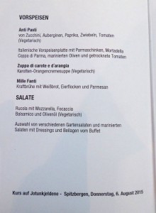 Mittagessen Tag 5