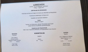 Abendessen Tag 6
