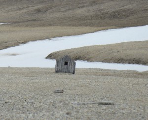 Überreste der Jagdhütte